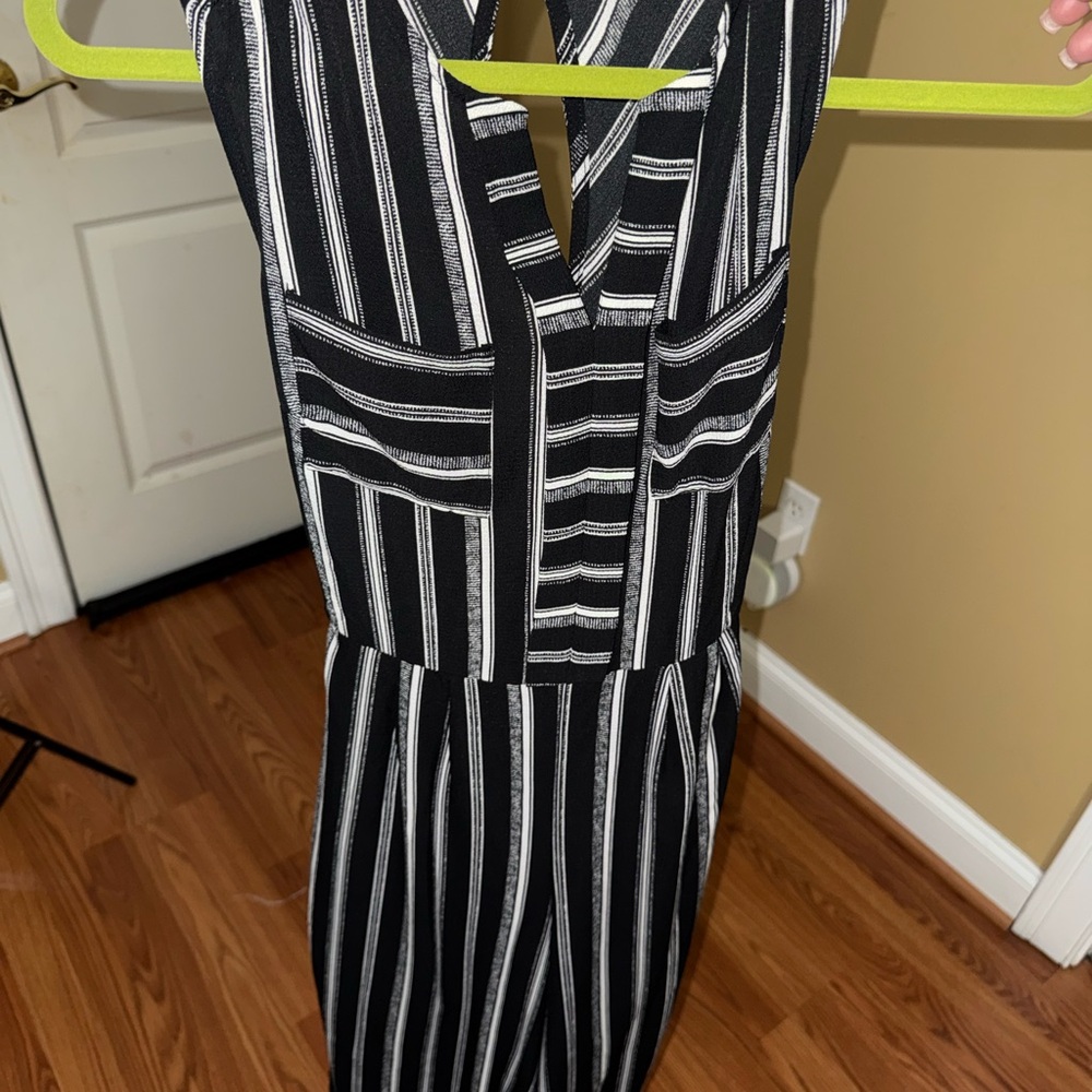 Black and White Striped Dress